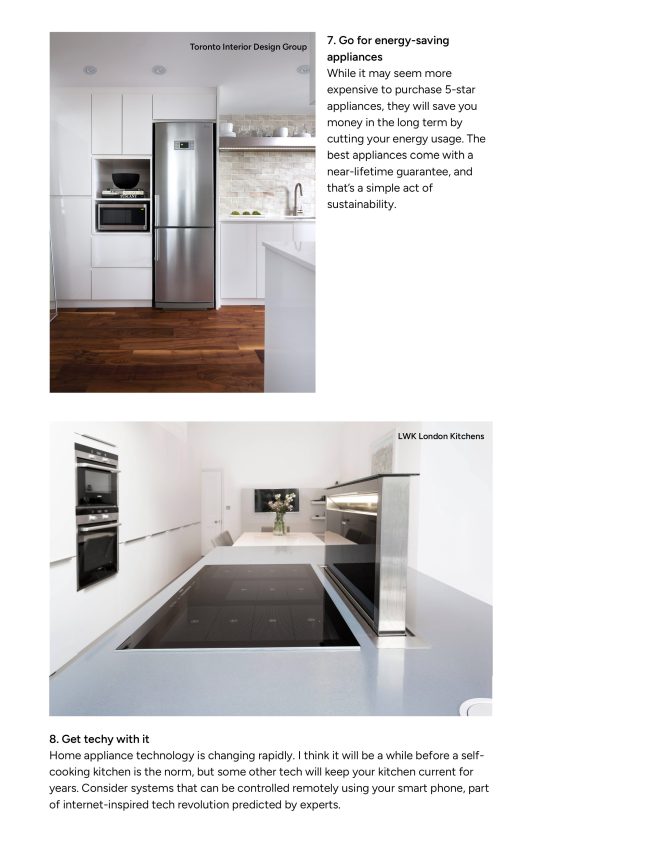 Houzz: 8 Ways to Future-Proof Your Kitchen