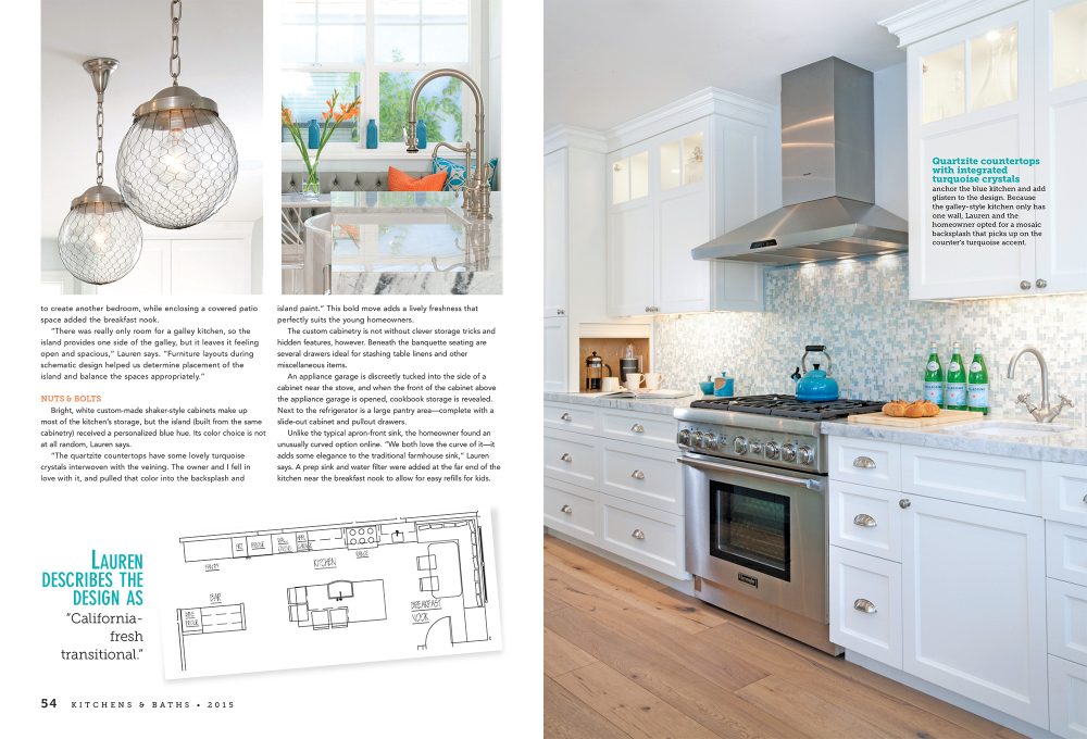 Kitchen + Baths: Turquoise Dream